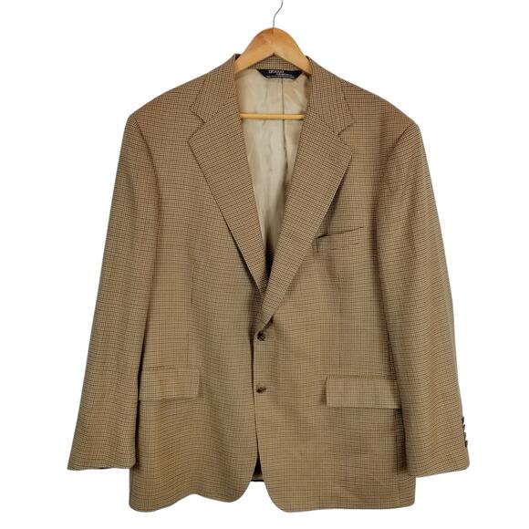 Polo by Ralph Lauren Men's Microcheck Wool Blazer Sport Coat Jacket Size 44R
